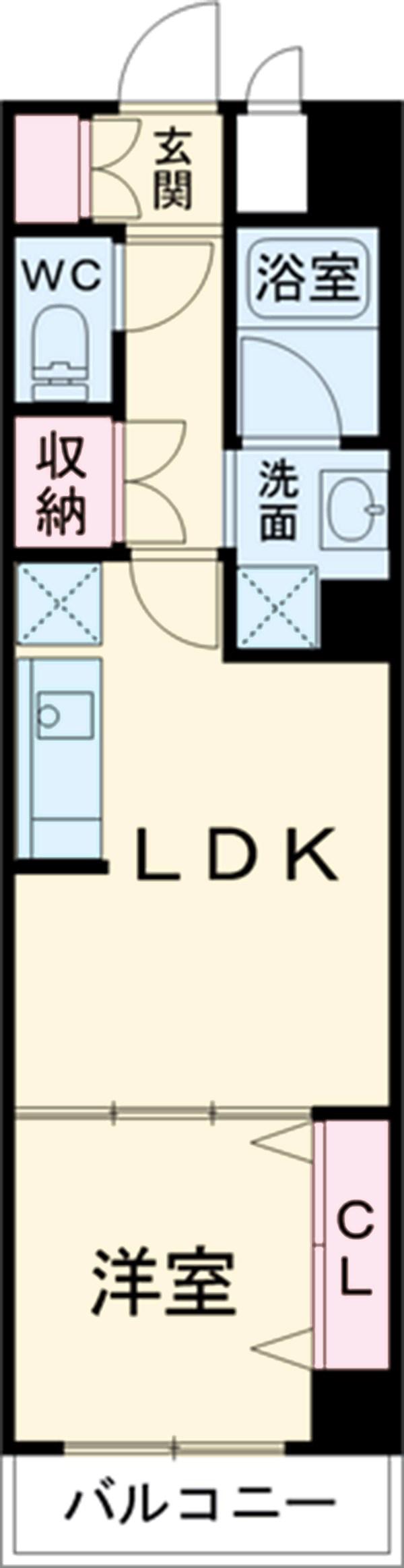 FLORESTAさくら(1LDK/3階)の間取り写真