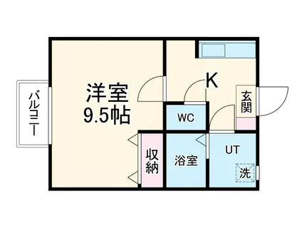 東海道本線 天竜川駅 徒歩32分 2階建 築23年(1K/2階)の間取り写真