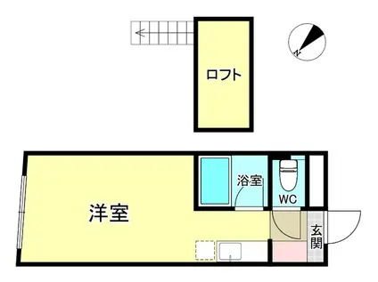 キャニオンクルーズ(ワンルーム/4階)の間取り写真