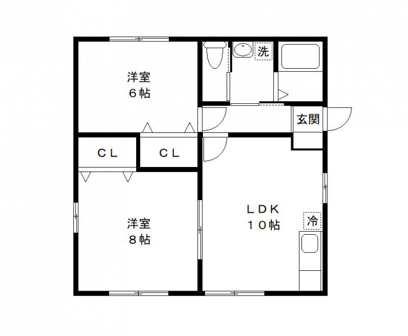 京成電鉄千原線 ちはら台駅 徒歩6分 1階建 築15年(2LDK)の間取り写真