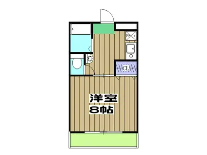 TWINHORSE2(1K/3階)の間取り写真