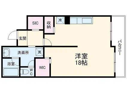 シャルマンコーポ円町(ワンルーム/5階)の間取り写真