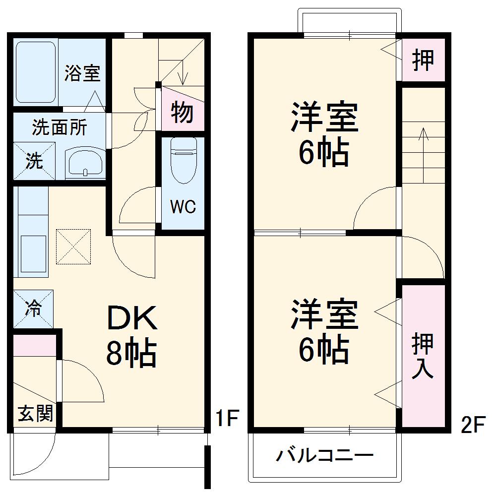 ABEND(2DK)の間取り写真