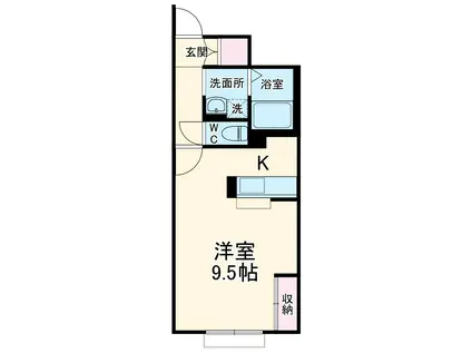 レオネクストすみれ(1K/1階)の間取り写真