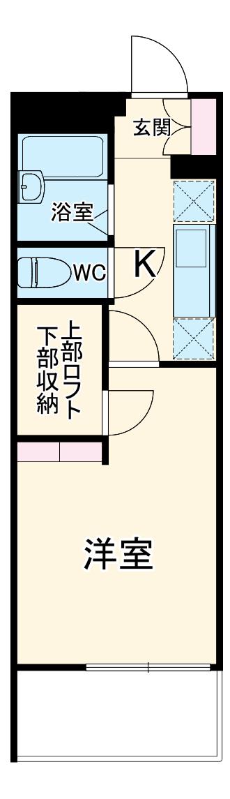 レオパレス午起(1K/2階)の間取り写真