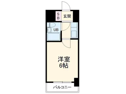 カスタリア船橋(1K/5階)の間取り写真