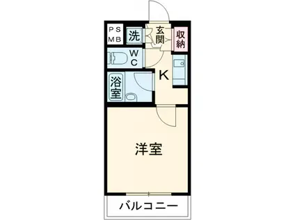 ルーブル東高円寺(1K/4階)の間取り写真