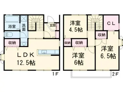 東海道本線 浜松駅 バス乗車時間:20分 上西町バス停で下車 徒歩5分 1階建 築30年(3LDK)の間取り写真