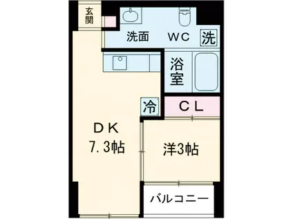 HMD5(1LDK/4階)の間取り写真