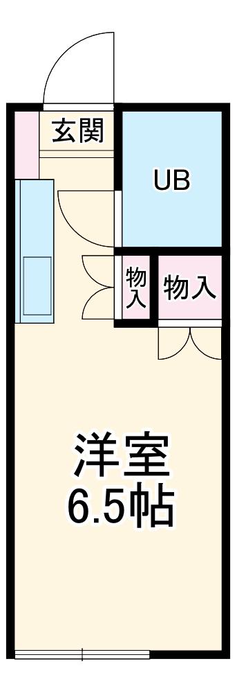 レジナムンディ(ワンルーム/2階)の間取り写真