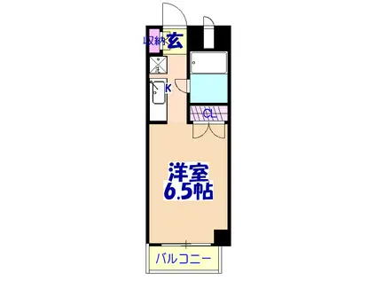 PLENDY 西船橋(ワンルーム/1階)の間取り写真