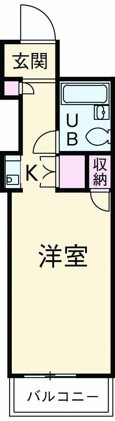 ルネ川崎(ワンルーム/11階)の間取り写真