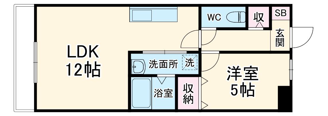 鹿谷の杜(1LDK/4階)の間取り写真