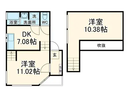 V・PLACE2(2DK)の間取り写真