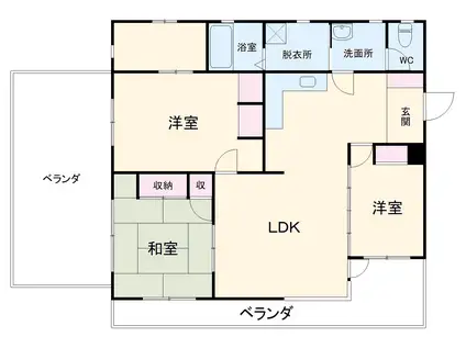 エメラルドハイツE(4LDK/5階)の間取り写真