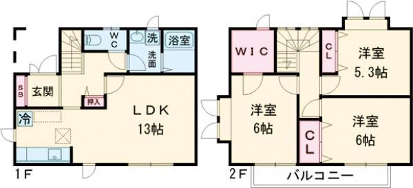 シュトラーセA(3LDK)の間取り写真