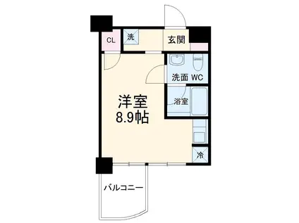 マーレ横浜白金(1K/7階)の間取り写真