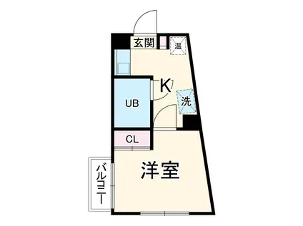 菱和パレス浦和常盤公園(1K/4階)の間取り写真