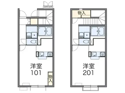 レオネクストMARUYASU(1K/1階)の間取り写真