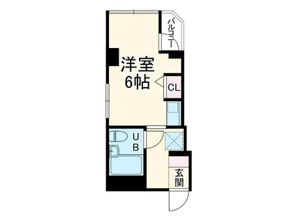 アルム本町(ワンルーム/3階)の間取り写真