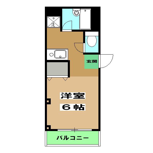 コンフォール・カレッジ(1K/3階)の間取り写真