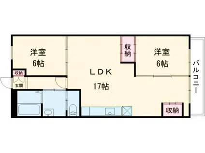 今井マンション(2LDK/3階)の間取り写真