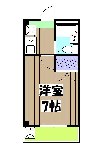 エトワール桂(1K/3階)の間取り写真