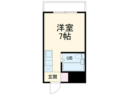 カプチーノ太秦(ワンルーム/2階)の間取り写真