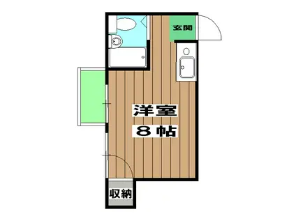 ホワイエ宮町(ワンルーム/3階)の間取り写真