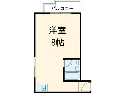 ラフォーレ若宮(ワンルーム/5階)の間取り写真