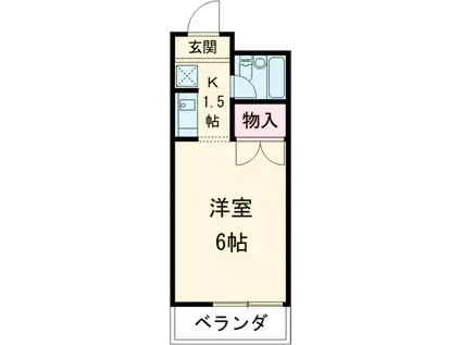 プレシャスコート岸和田(1K/3階)の間取り写真