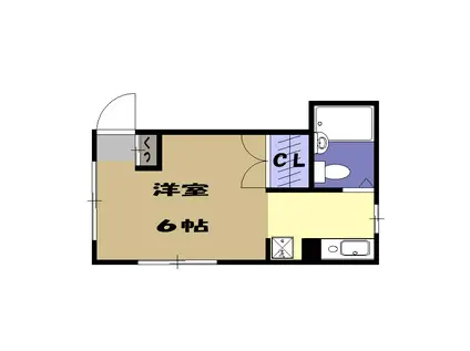 FAMS ALLEY(ワンルーム/1階)の間取り写真