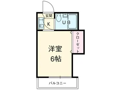 シャインシティ54(1K/3階)の間取り写真