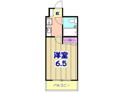 パレ・ドール船橋(1K/5階)の間取り写真