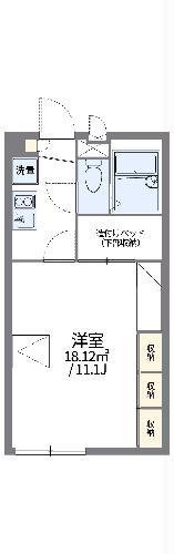 レオパレスジャルダン(1K/2階)の間取り写真