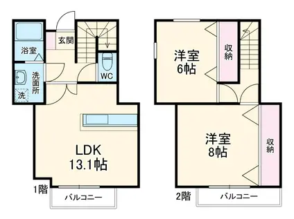アンダンテ(2LDK)の間取り写真