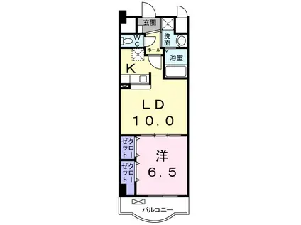 メゾン・ド・エクセレンスⅡ(1LDK/4階)の間取り写真