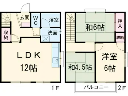 ハチクビレッジ(3LDK)の間取り写真
