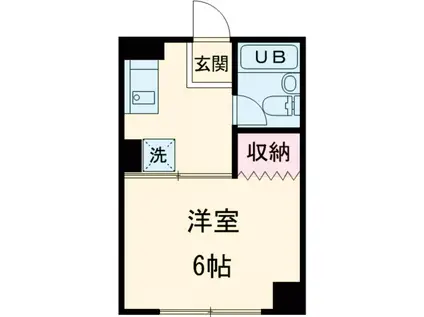 コーポイイジマ(1K/2階)の間取り写真