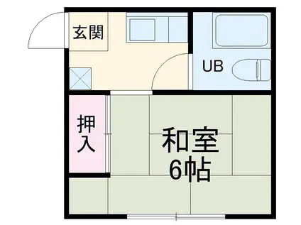 井上ハイツ(1K/3階)の間取り写真
