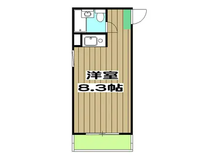 サンウイング桂(ワンルーム/3階)の間取り写真