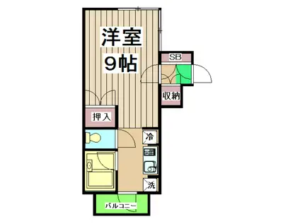 GRAFFITY MATSUI(1K/2階)の間取り写真