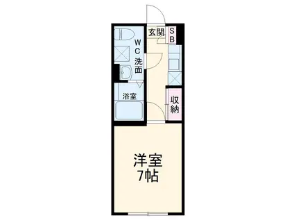 &N RESIDENCE(1K/2階)の間取り写真