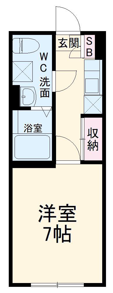 &N RESIDENCE(1K/3階)の間取り写真