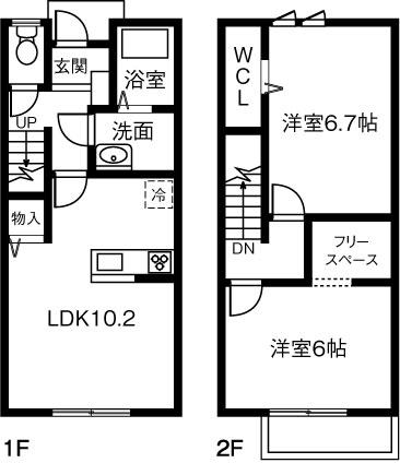 grand chariot(2LDK)の間取り写真
