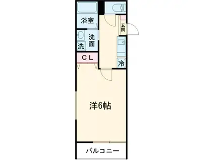 フェリーチェ吉祥寺A(1K/3階)の間取り写真