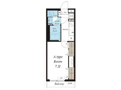 グレイス北松戸(1K/3階)の間取り写真