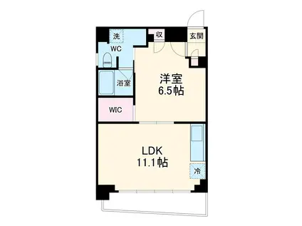 クレストK2(1LDK/2階)の間取り写真