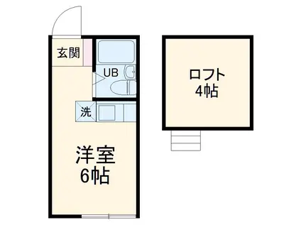 さくら新子安(ワンルーム/1階)の間取り写真