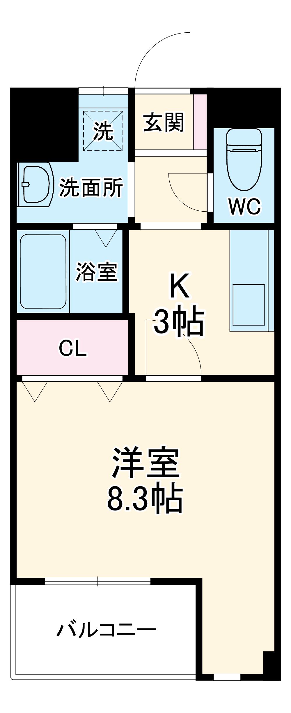 LOHAS・I・Ⅶ(1K/1階)の間取り写真